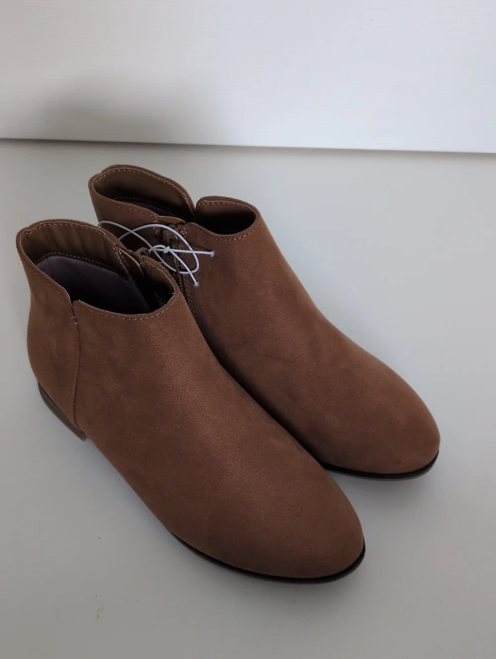 NWT Cat & Jack Girls Ankle Boots - Cognac Color - 3
